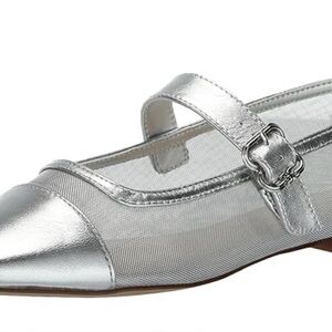 Silver Mary Jane Women's Shoes
